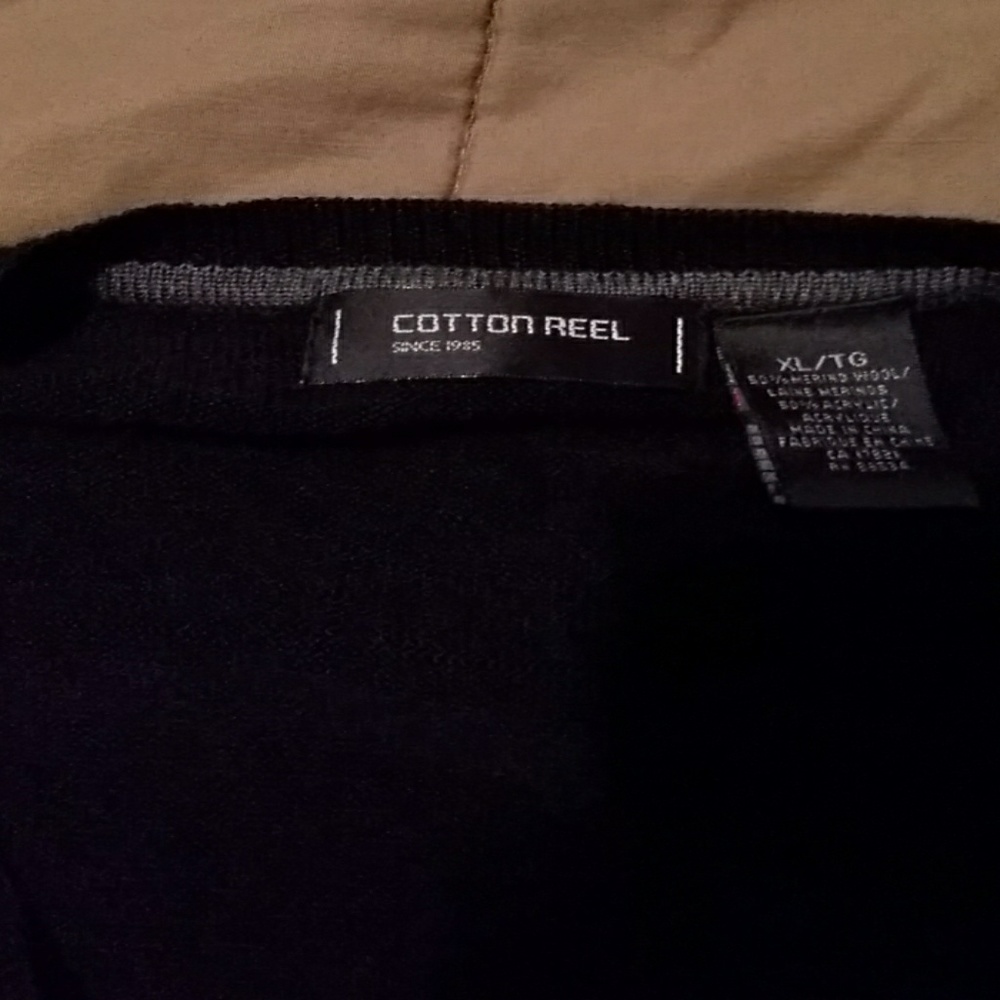 Cotton reel black sweater